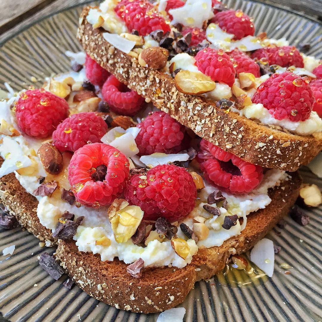 toastmonday because I couldnt wait for toasttuesday Ricotta on wholehellip