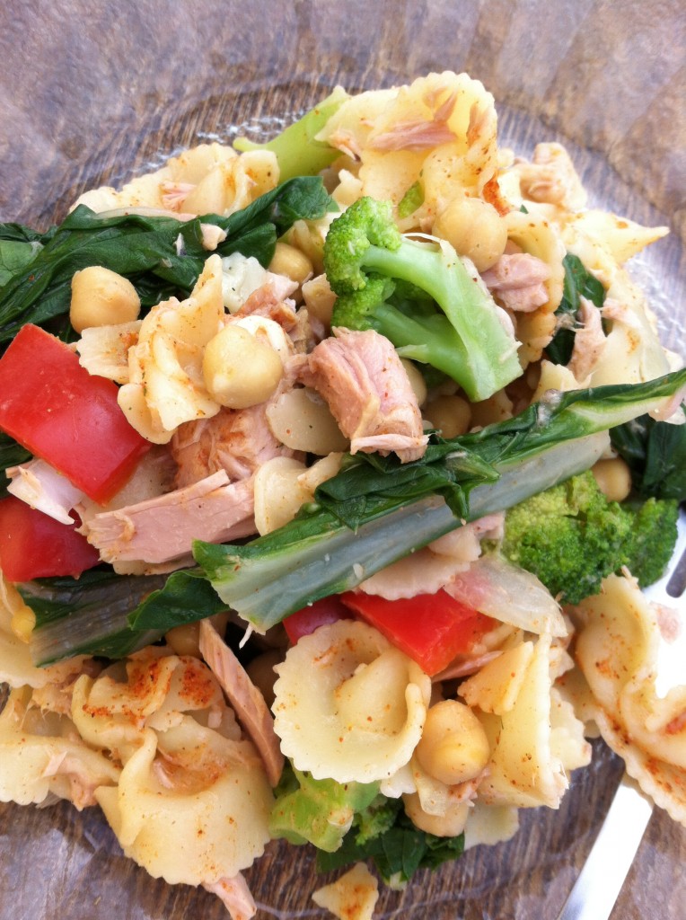 2013 03 15 15.29.59 764x1024 {Cheap&Complete} Tuna and Chickpea Bowtie Pasta with Veggies