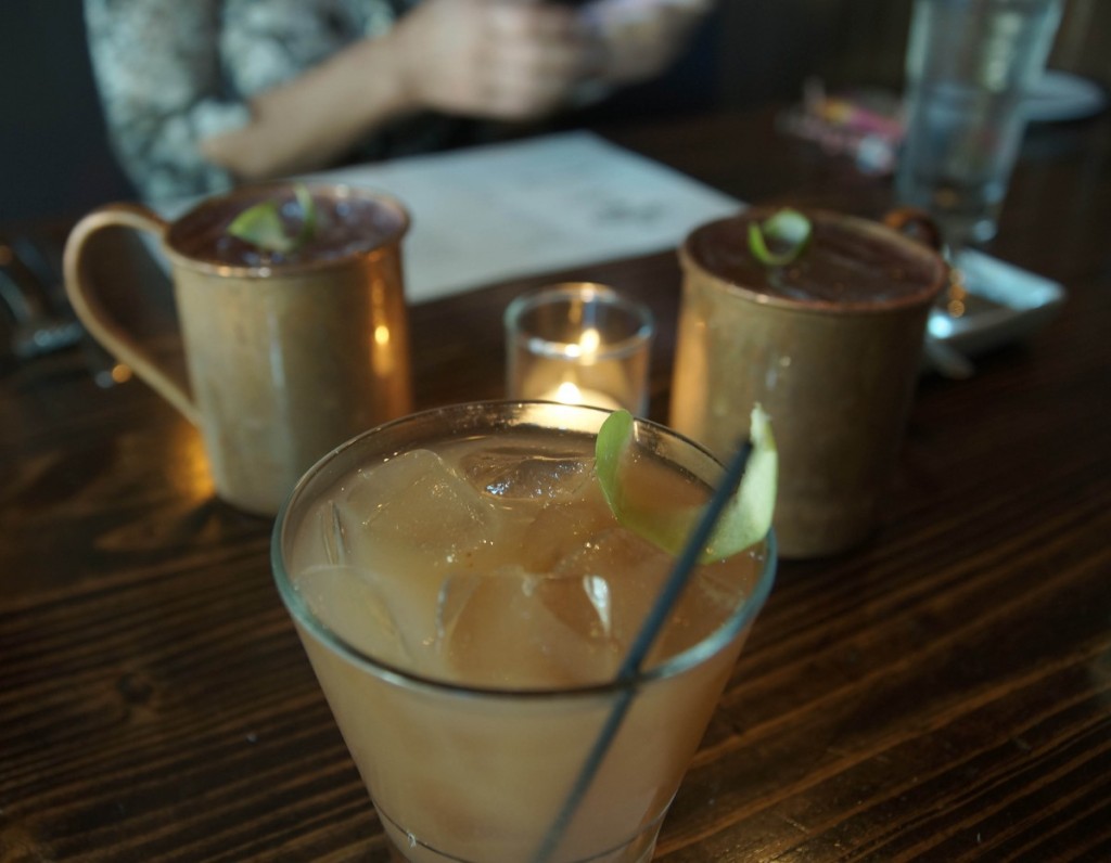 Front: Fig Bourbon; Back: Moscow Mules