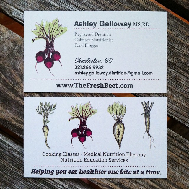 New business cards ? #ohyoufancyhuh 
If you know anyone looking for nutrition counseling and education services, send them my way! I offer virtual sessions for those not in the Charleston area. ??