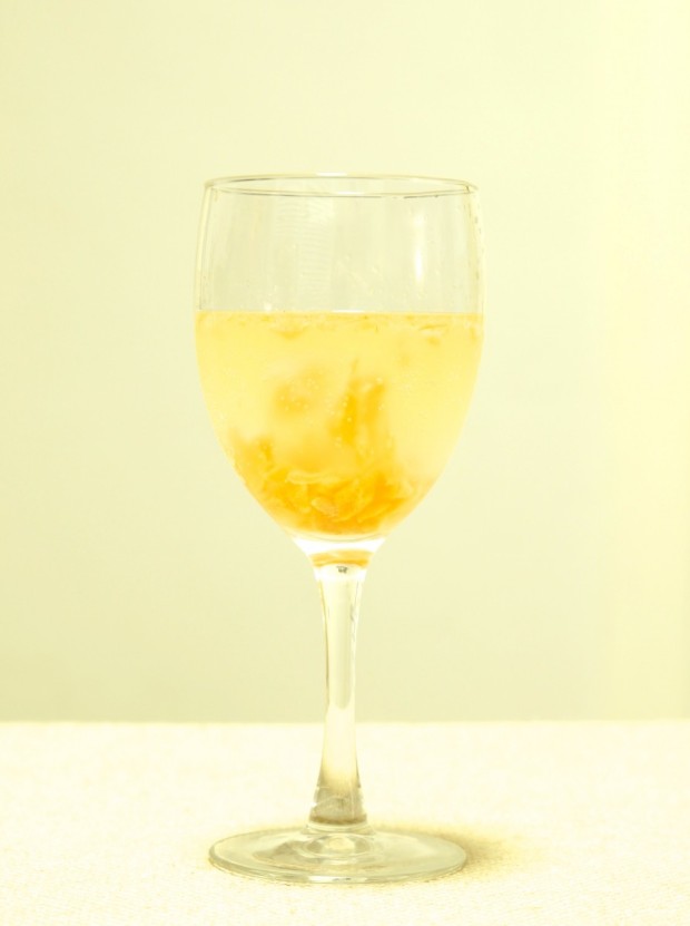 White Wine Persimmon Spritzer